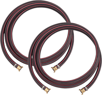 Schlauch-Set 5 Meter mit GEKA-Kupplung, schwarz
