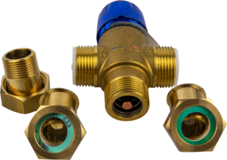 Therm. Brauchwassermischer 3/4" inkl. Rückflussverhind.
