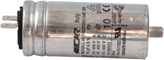 Kondensator 10µF mit AMP-Anschluss 6.3x0.8mm
