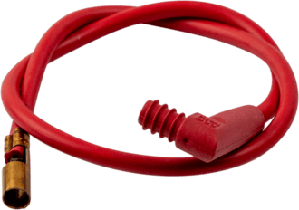 Zündkabel mit Winkelstecker 450 mm, Anschlüsse 6.3 mm