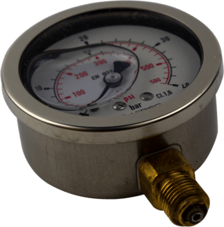 Manometer 0-40 bar d=62mm, Glyzerin