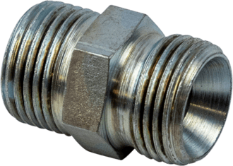 Schlauchnippel 3/8"x3/8" 60° Innenkonus, zylindrisch
