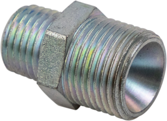 Schlauchnippel 1/4"NPTx3/8" 60° Innenkonus, mit Dichtfl.