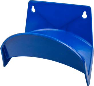 Kunststoff Wandschlauch- halter blau
