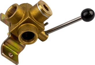 Doppelumschalthahn einstr. 2 Tank-1 Brenner, 3/8"