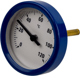 Thermometer "blau" DN15-32, L=50,5mm/ Ø51mm