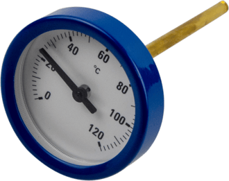 Thermometer "blau" DN40-50, L=90,5mm / Ø51mm