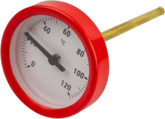 Thermometer "rot" DN40-50, L=90,5mm / Ø51mm
