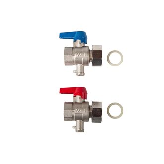 Kugelhahn-Set 3/4" mit Fühler Anschluss M10x1
