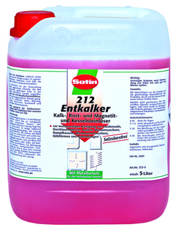 Sotin 212 Entkalker Konzentrat mit Wasser ver-