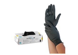 Einweghandschuhe Nitrile Grösse L, puderfrei,schwarz