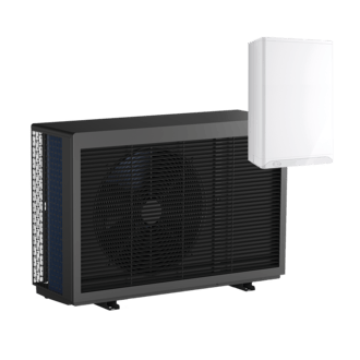ecoFutura 7 Monoblock WP und Regelungseinheit