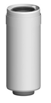 Doppelrohr DN60/100, 255mm PolyTwin, PP in weiss