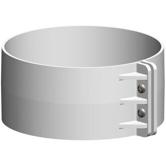 Spannbride DN 125 PolyTwin, PP in weiss