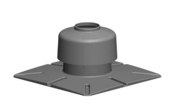 Mündungsset DN 100 inkl. Befest. u. Abdeckhaube
