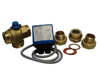 3-Wege-Kugel-Ventil 5/4" inkl. Servomotor für WP